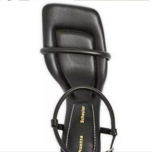 Proenza Schouler Square Toe High Heel Sandals Black 38.5 - Picture 3 of 9